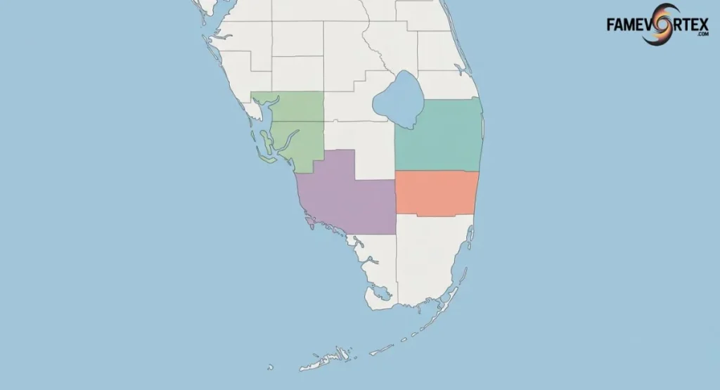 Map highlighting the South Florida counties where GL Homes operates